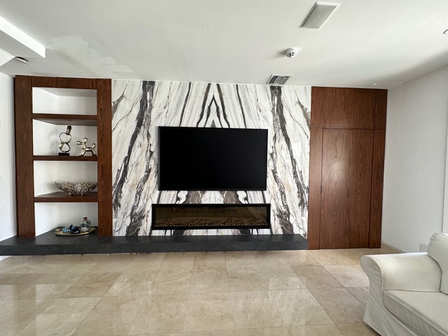 Calacatta Media Wall